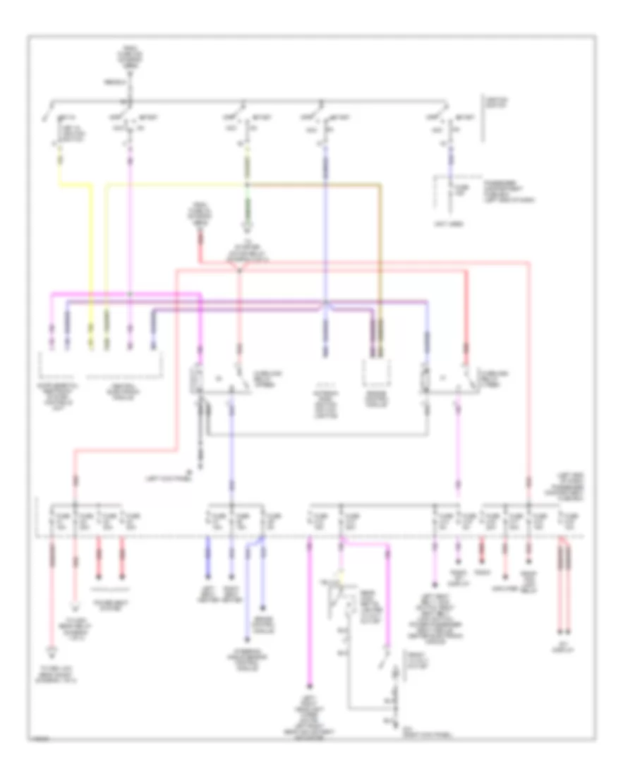 Power Distribution Wiring Diagram (3 of 3) for Volvo S60 2003