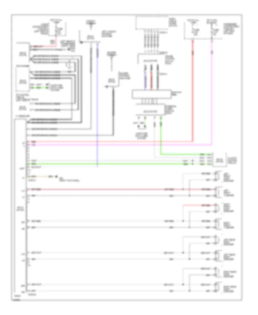 Radio Wiring Diagram, without Amplifier for Volvo S60 2003
