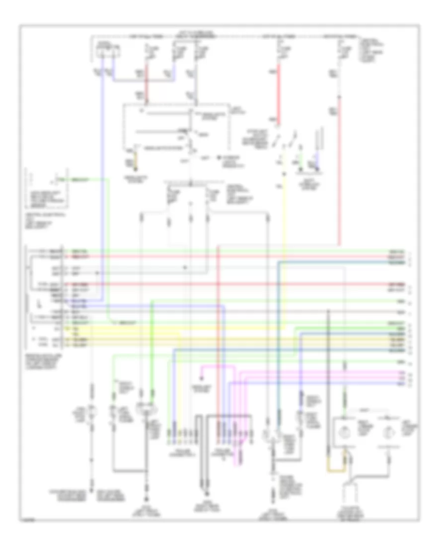 Exterior Lamps Wiring Diagram (1 of 2) for Volvo C70 1999