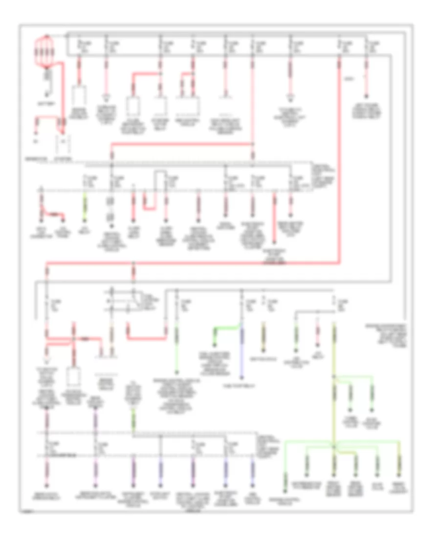 Power Distribution Wiring Diagram 1 of 3 for Volvo C70 1999