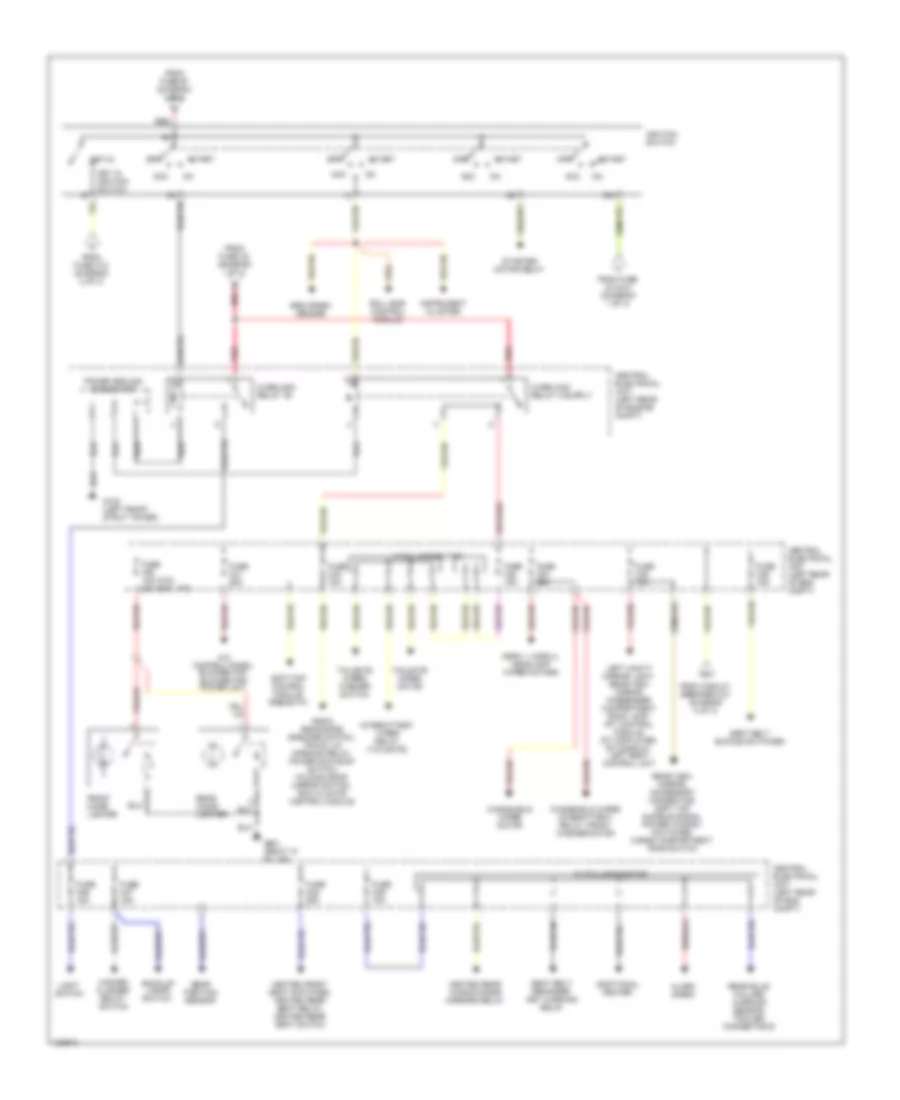 Power Distribution Wiring Diagram (3 of 3) for Volvo C70 1999