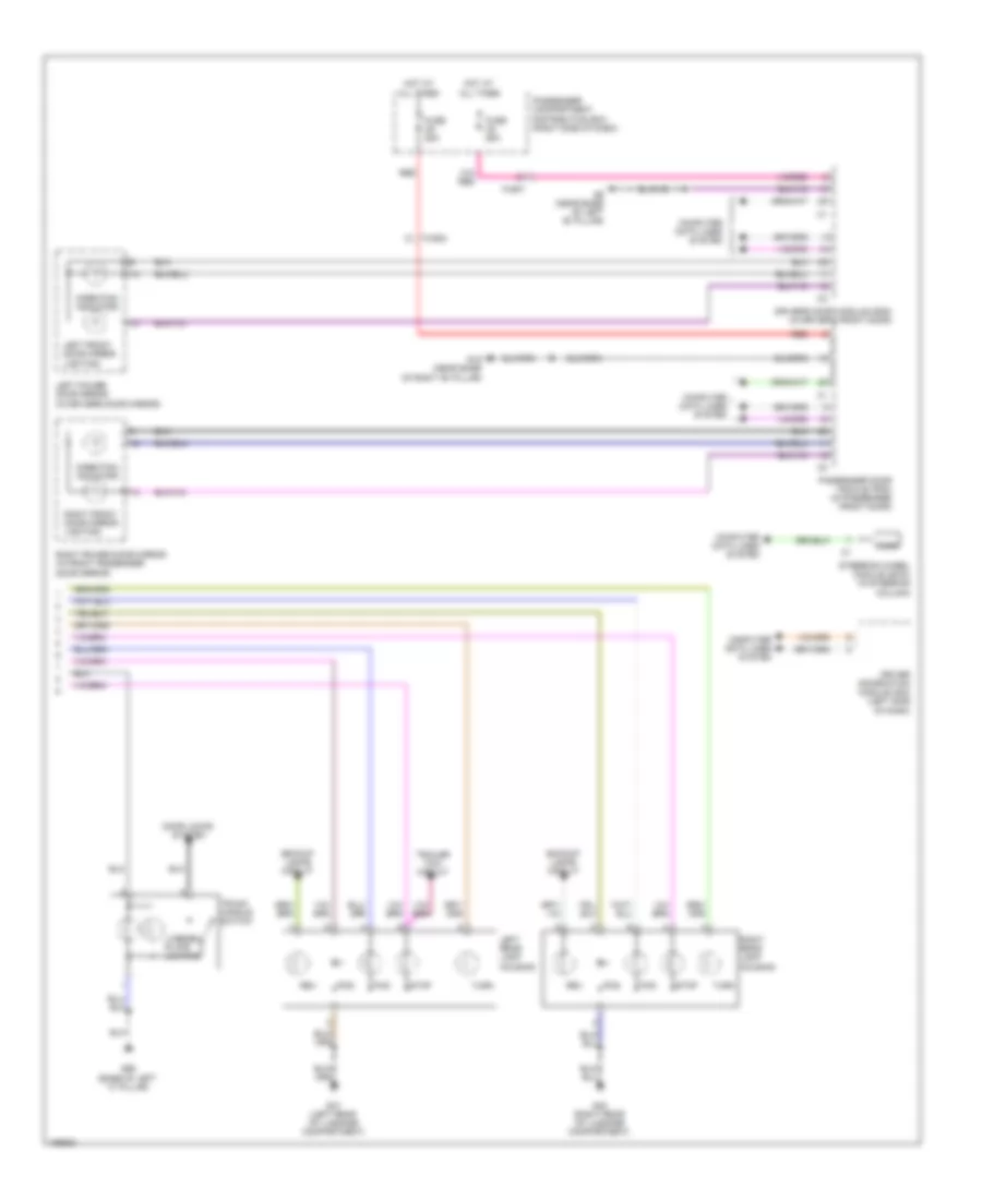 Exterior Lamps Wiring Diagram 2 of 2 for Volvo S80 2013