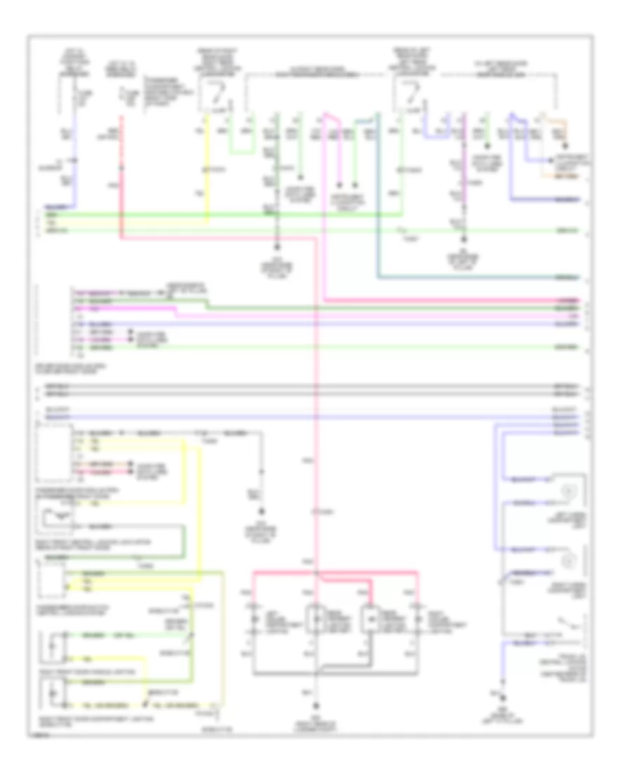 Courtesy Lamps Wiring Diagram (2 of 3) for Volvo S80 2013