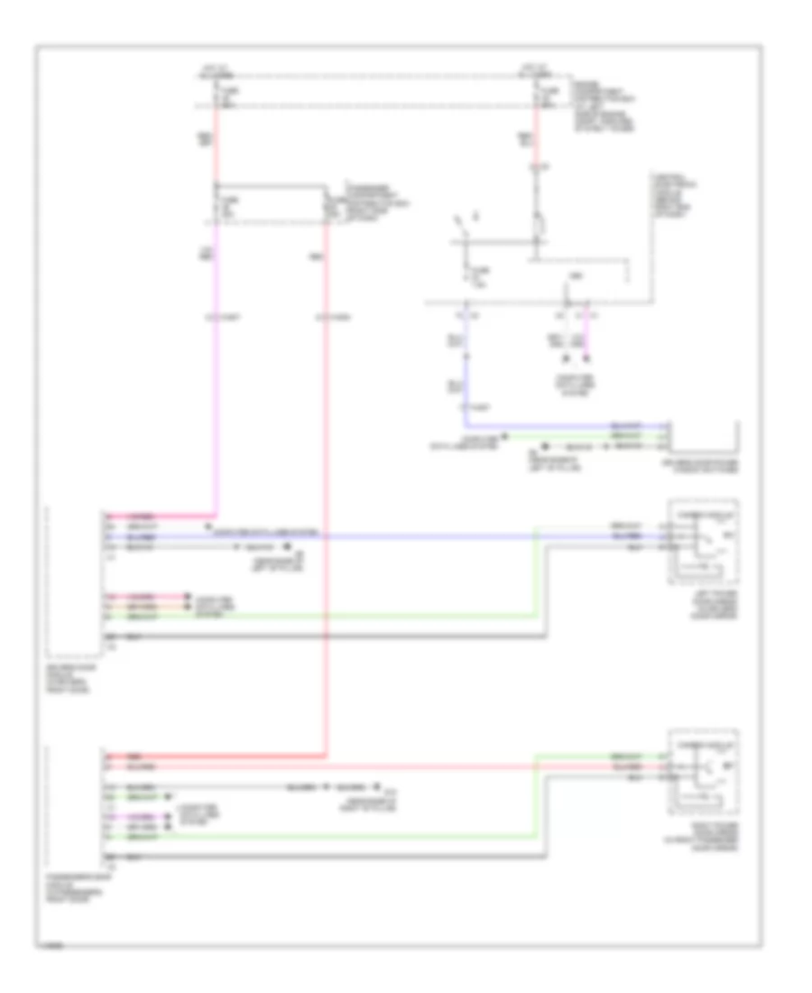 Blind Spot Information System Wiring Diagram for Volvo S80 2013