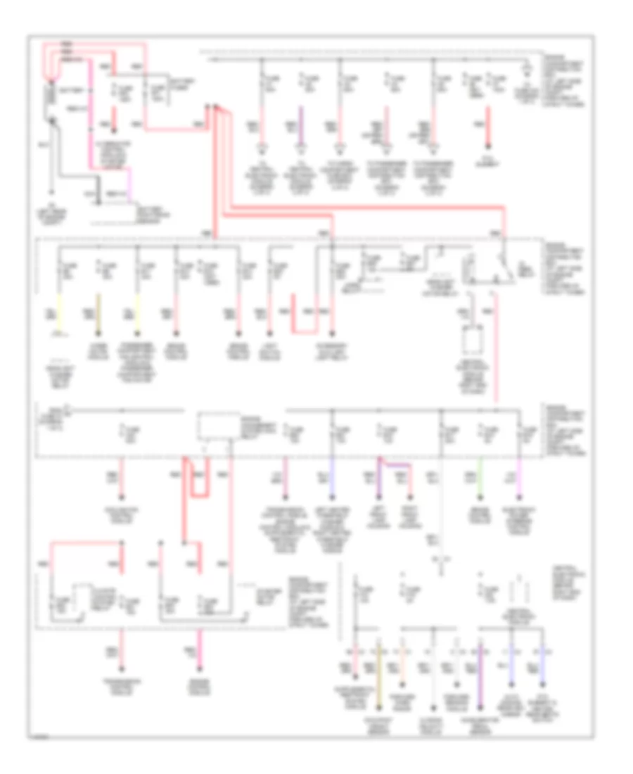 Power Distribution Wiring Diagram 1 of 3 for Volvo S80 2013