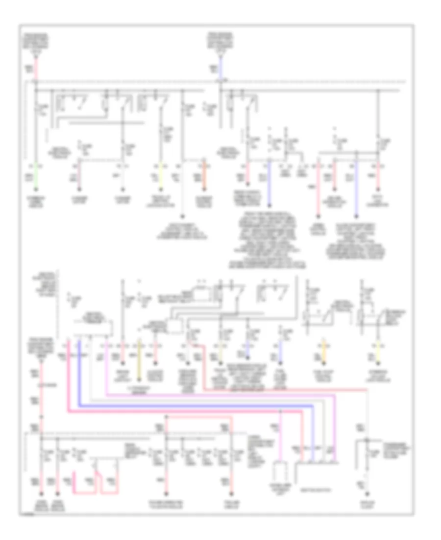 Power Distribution Wiring Diagram (2 of 3) for Volvo S80 2013