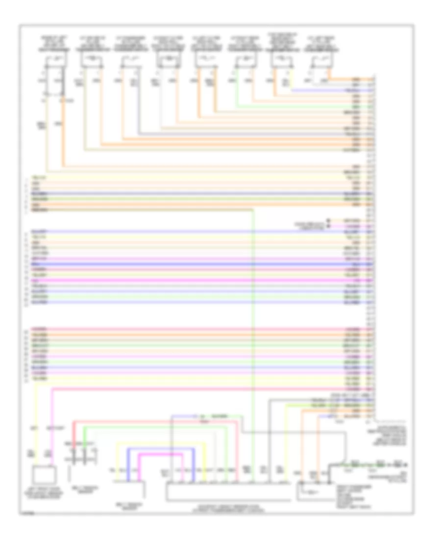 Supplemental Restraints Wiring Diagram (3 of 3) for Volvo S80 2013
