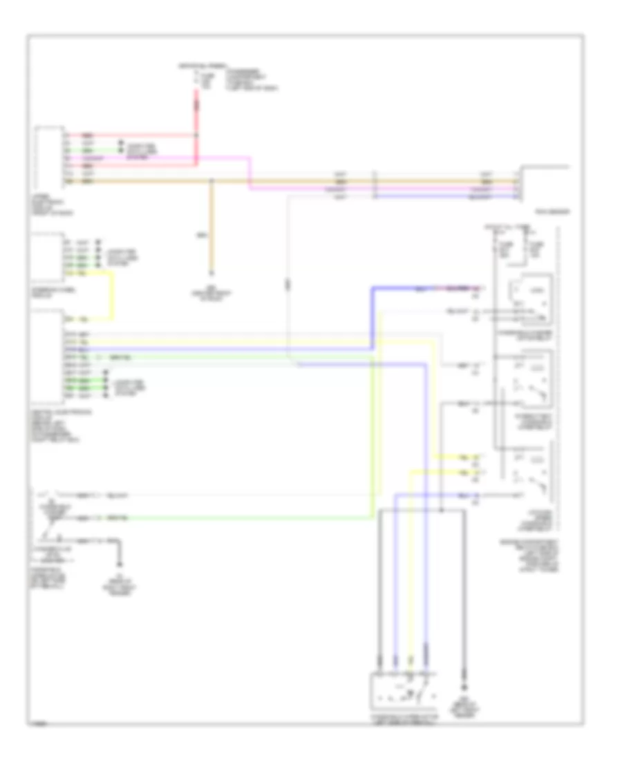 Электросхема передних стеклоочистителей дворников и омывателя лобового стекла для Volvo S60 T-5 2003