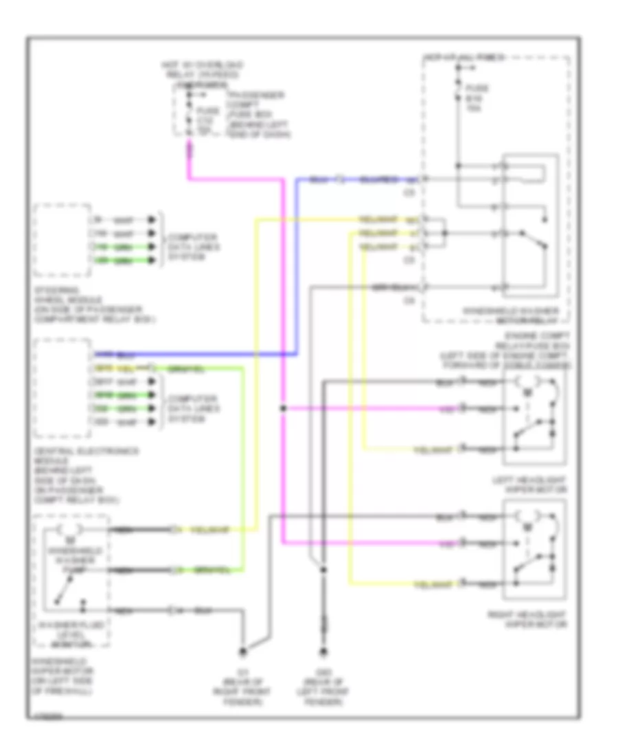 схема шайбы фары для Volvo S60 T-5 2003