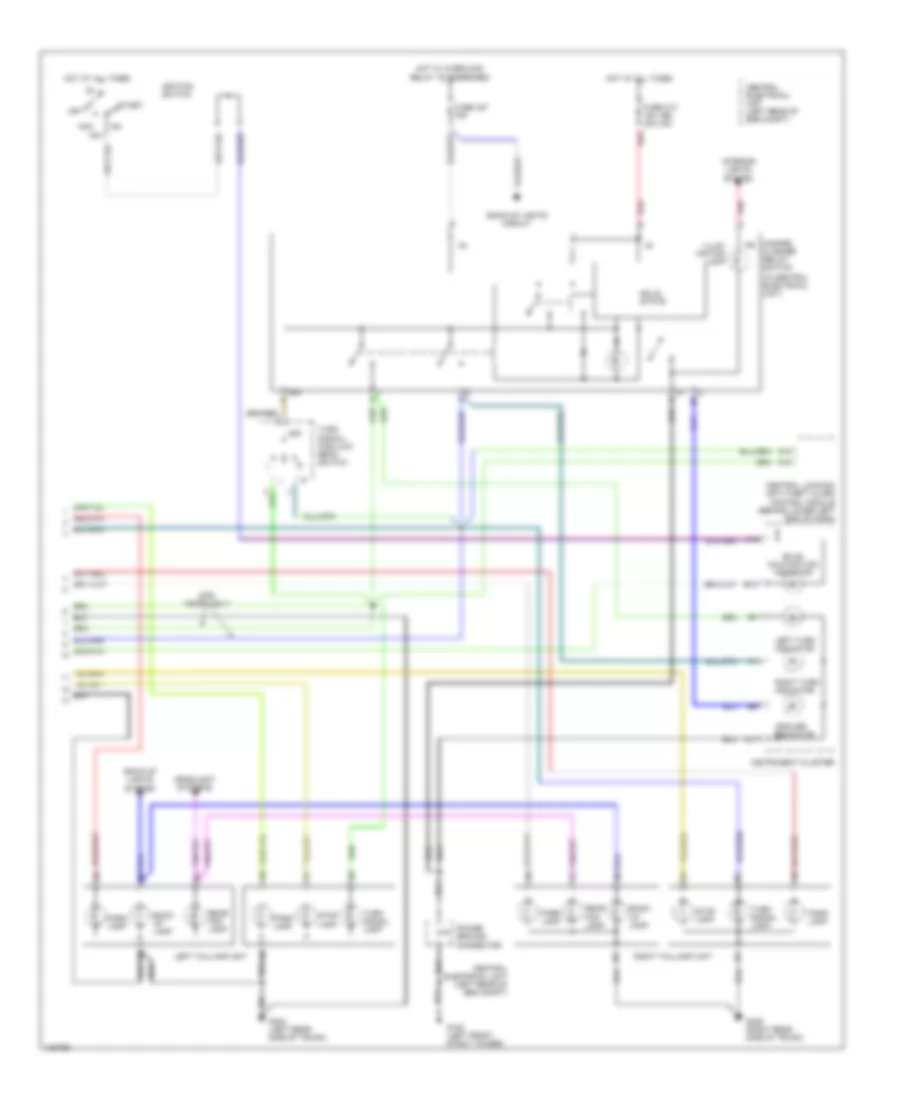 Exterior Lamps Wiring Diagram 2 of 2 for Volvo S70 1999