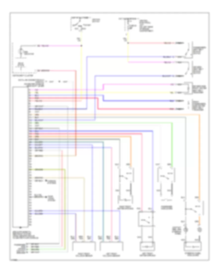 Supplemental Restraint Wiring Diagram for Volvo S70 1999