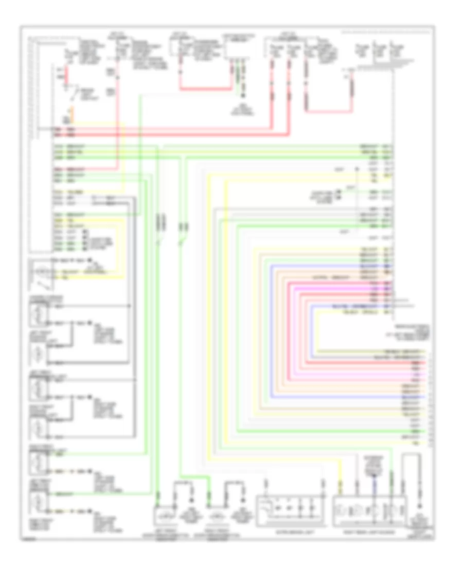 Exterior Lamps Wiring Diagram (1 of 2) for Volvo XC90 2008