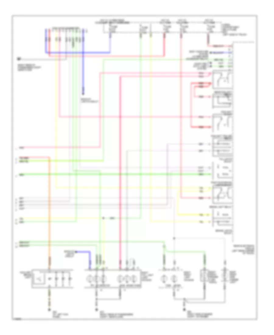 Exterior Lamps Wiring Diagram (2 of 2) for Volvo S80 2003