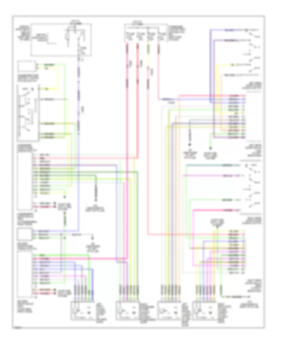 Power Windows Wiring Diagram for Volvo XC60 2013