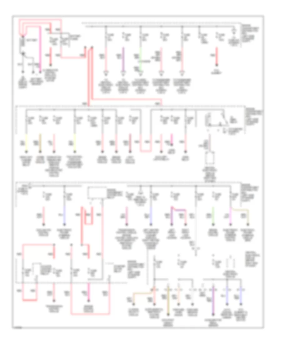 Power Distribution Wiring Diagram 1 of 3 for Volvo XC60 T 6 2013
