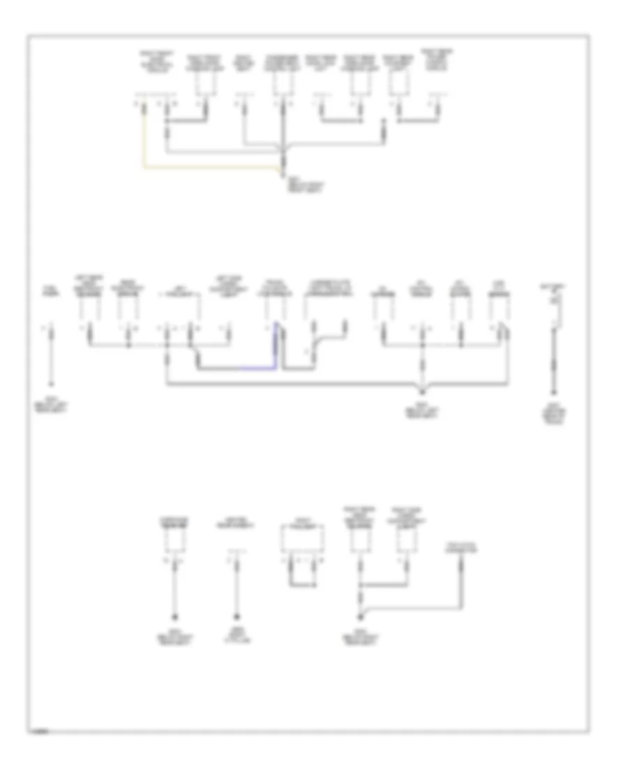 Ground Distribution Wiring Diagram (3 of 3) for Volvo S80 1999
