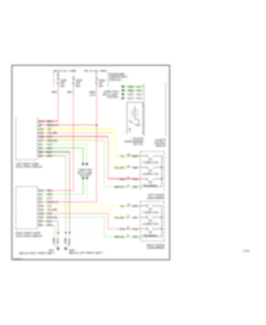 Power Mirror Wiring Diagram for Volvo S80 1999