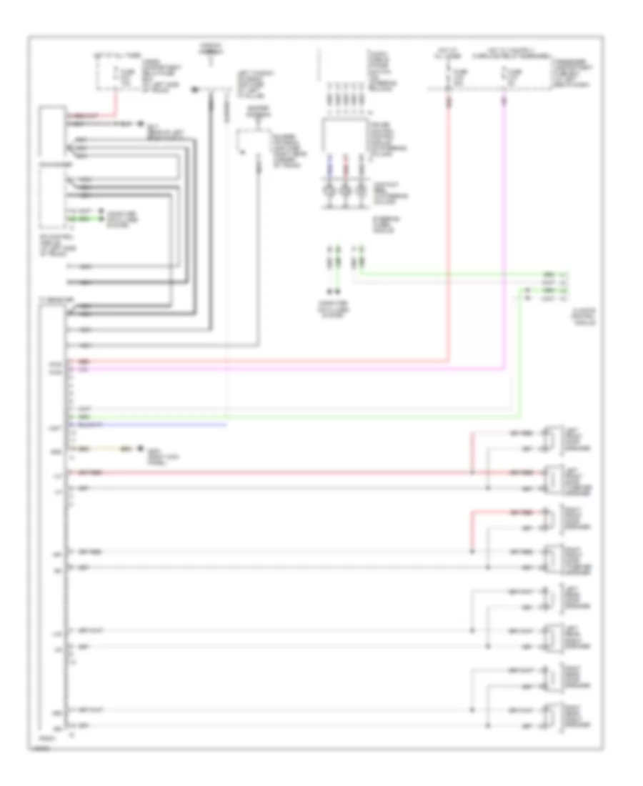 Radio Wiring Diagrams, without Amplifier for Volvo S80 1999