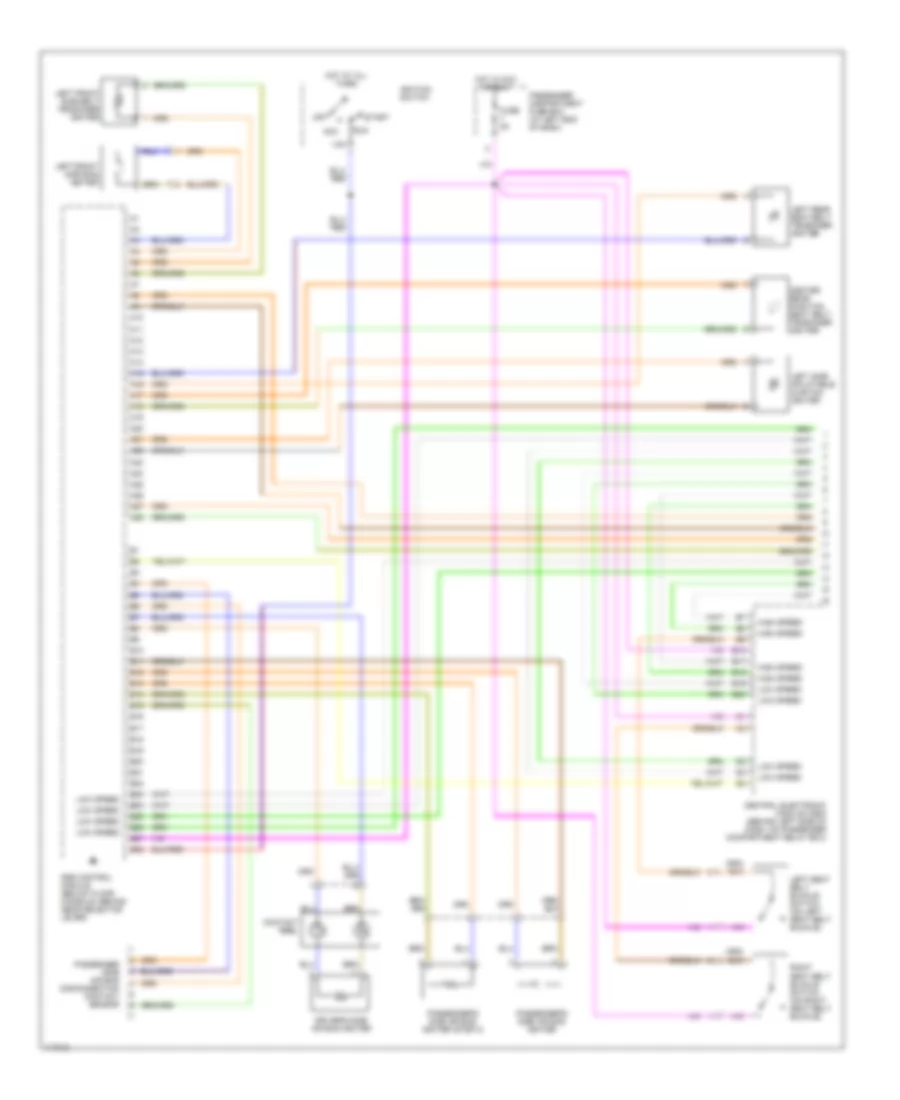 Supplemental Restraint Wiring Diagram 1 of 2 for Volvo S80 1999