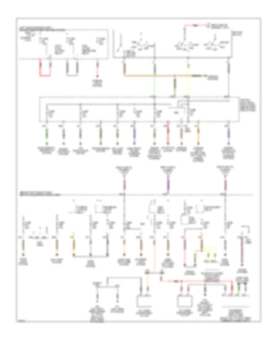 Power Distribution Wiring Diagram (2 of 2) for Volvo C30 R-Design 2009