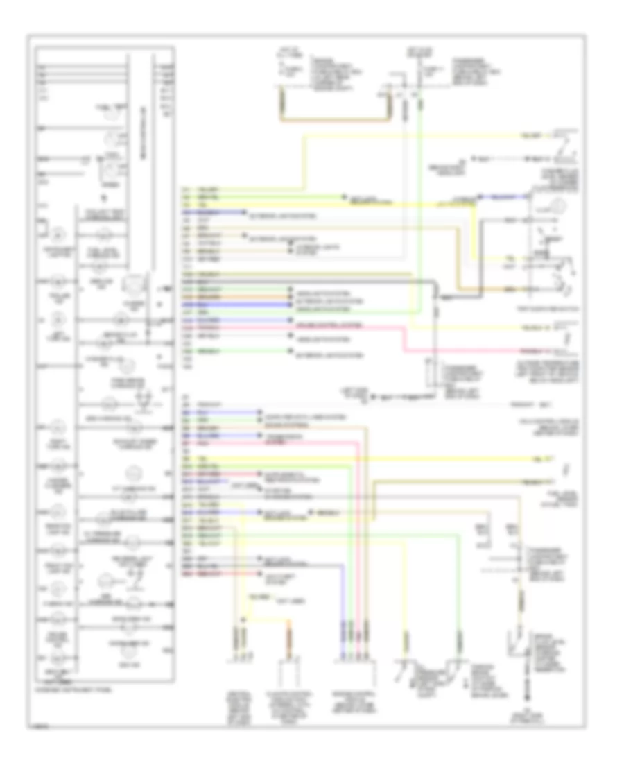 Instrument Cluster Wiring Diagram for Volvo V40 2003