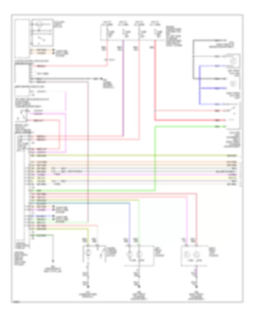 Exterior Lamps Wiring Diagram (1 of 2) for Volvo XC70 2013
