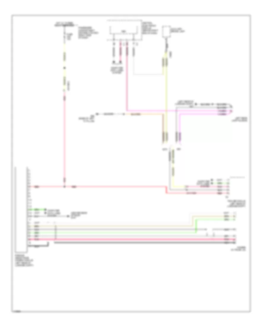 Rear Camera Wiring Diagram for Volvo XC70 2013