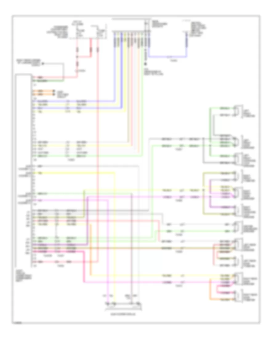 Radio Wiring Diagram, Premium (1 of 2) for Volvo XC70 2013
