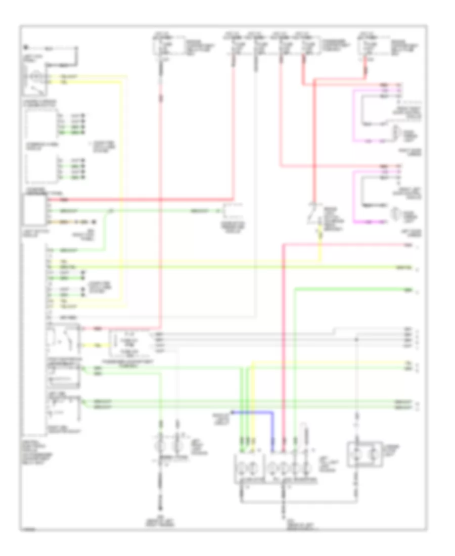 Exterior Lamps Wiring Diagram 1 of 2 for Volvo V70 2003
