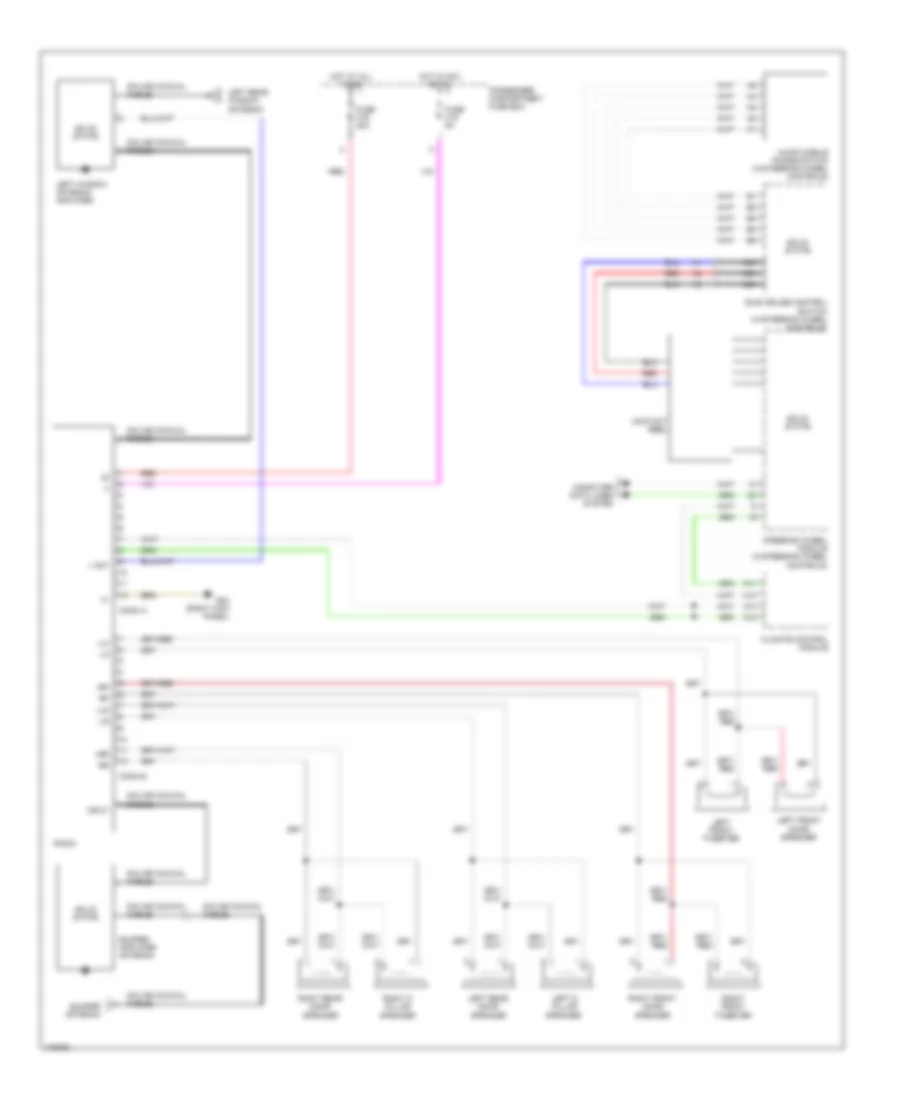 Radio Wiring Diagram, without Amplifier for Volvo V70 2003