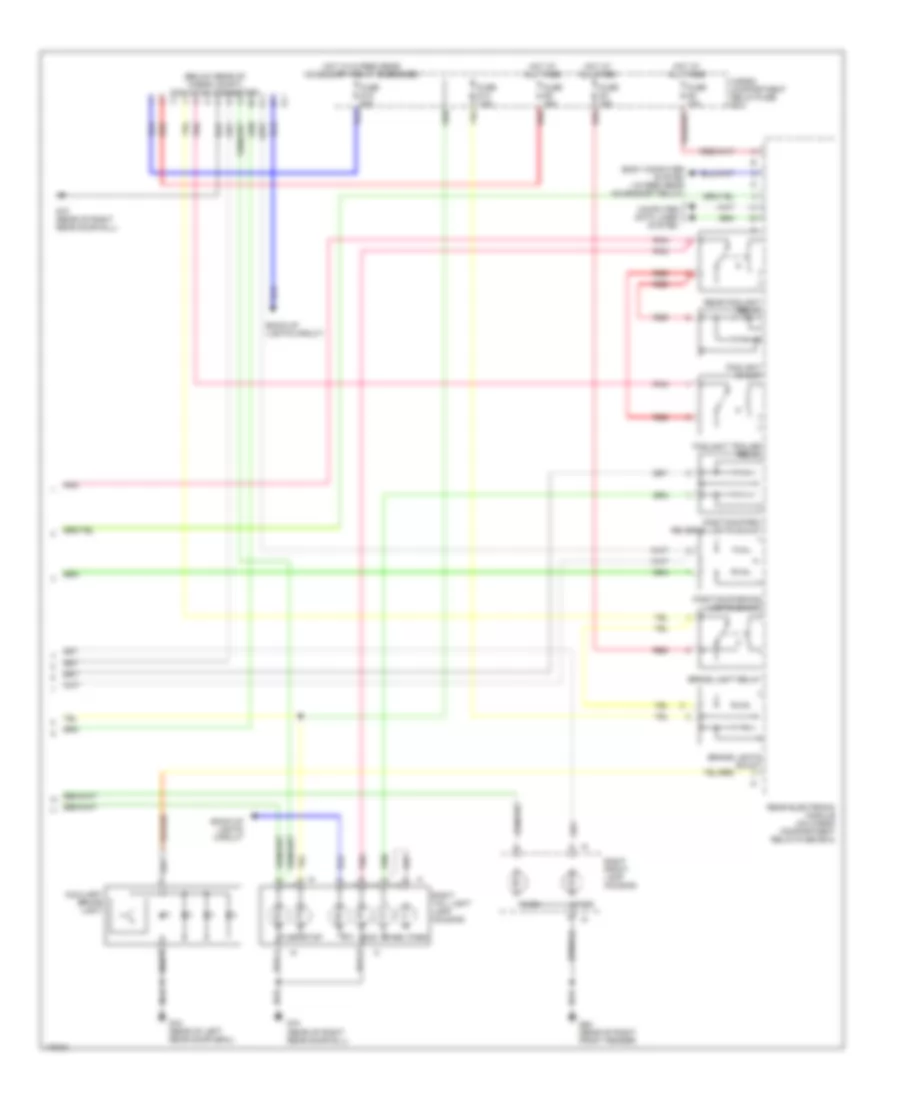 Exterior Lamps Wiring Diagram 2 of 2 for Volvo V70 T 5 2003