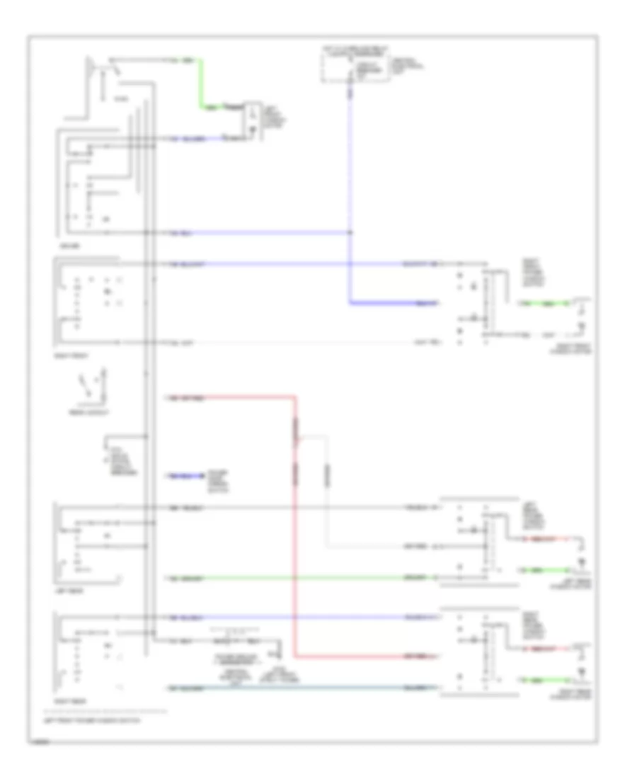 Power Window Wiring Diagram for Volvo V70 R 1999