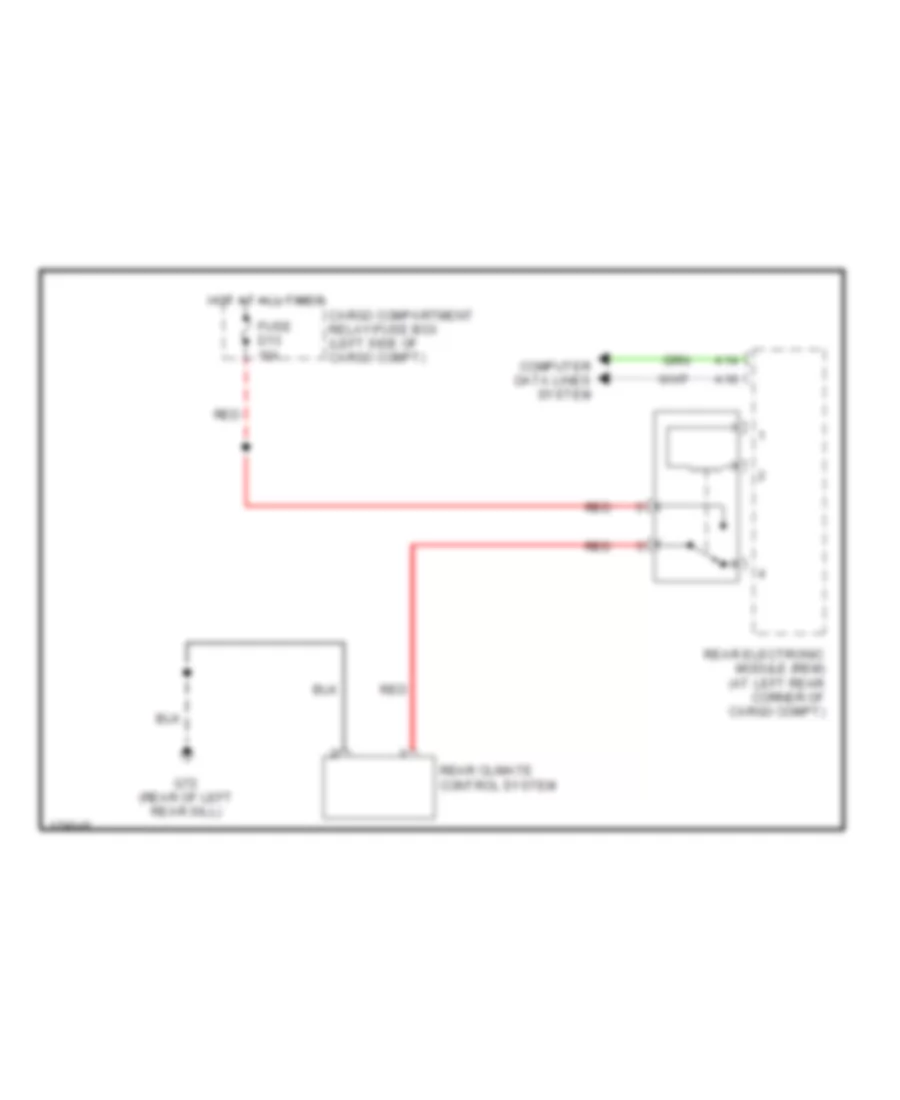 Rear AC Wiring Diagram for Volvo XC90 2003