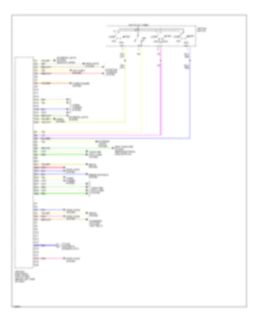 Central Electronic Module Wiring Diagram 1 of 2 for Volvo XC90 2003