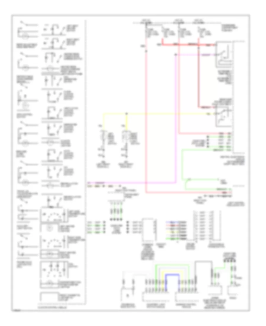 Instrument Illumination Wiring Diagram for Volvo XC90 2003