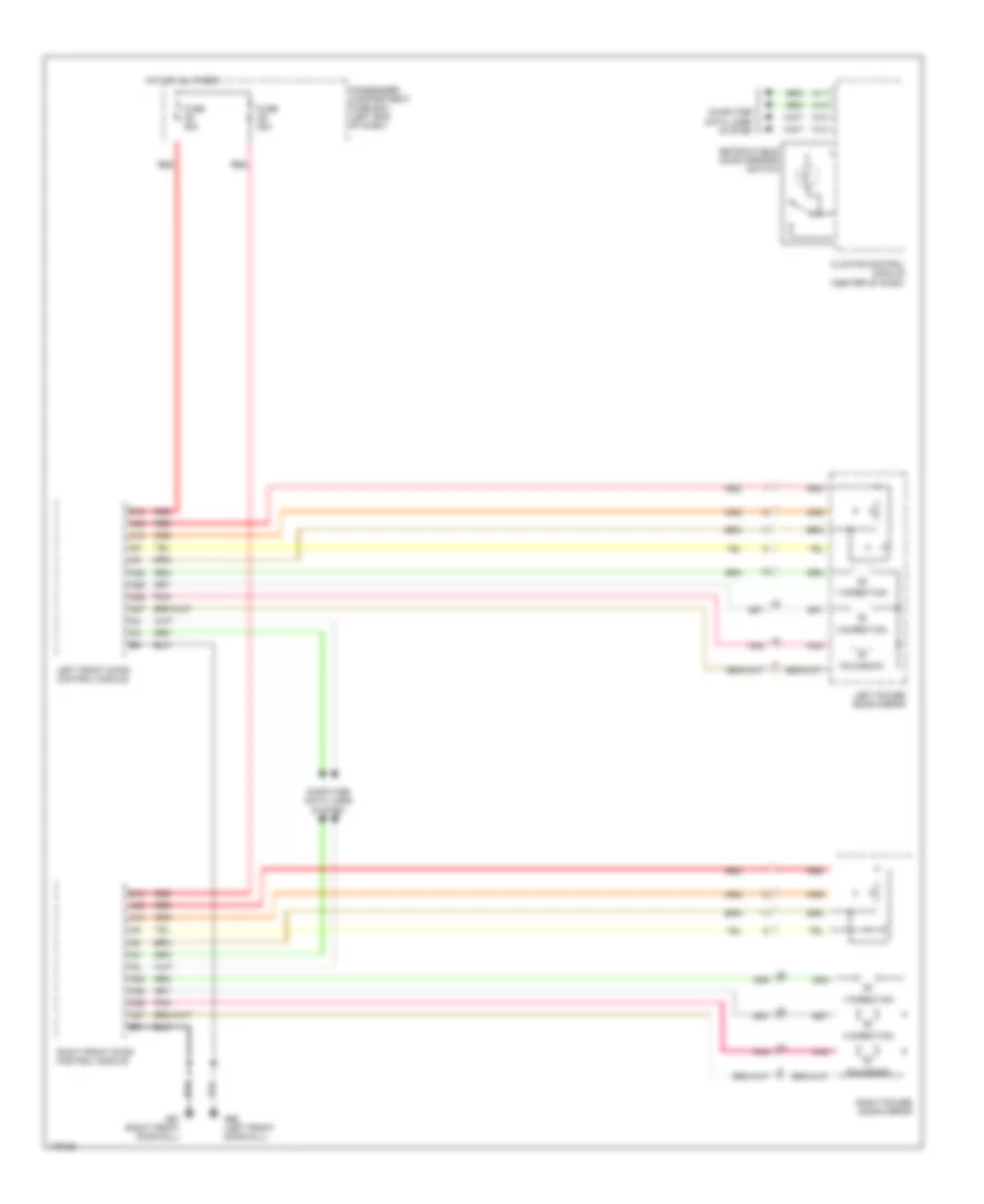 Memory Mirrors Wiring Diagram for Volvo XC90 2003