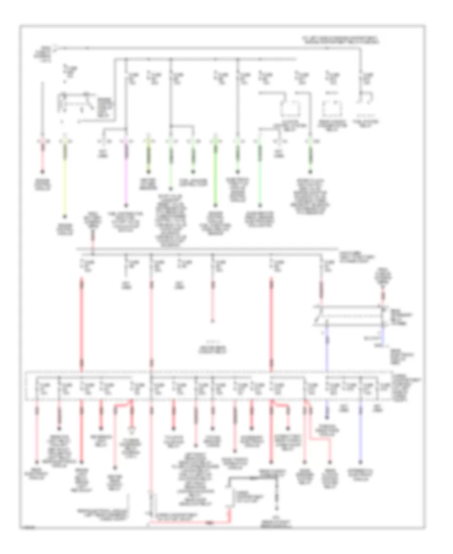 Power Distribution Wiring Diagram (2 of 3) for Volvo XC90 2003