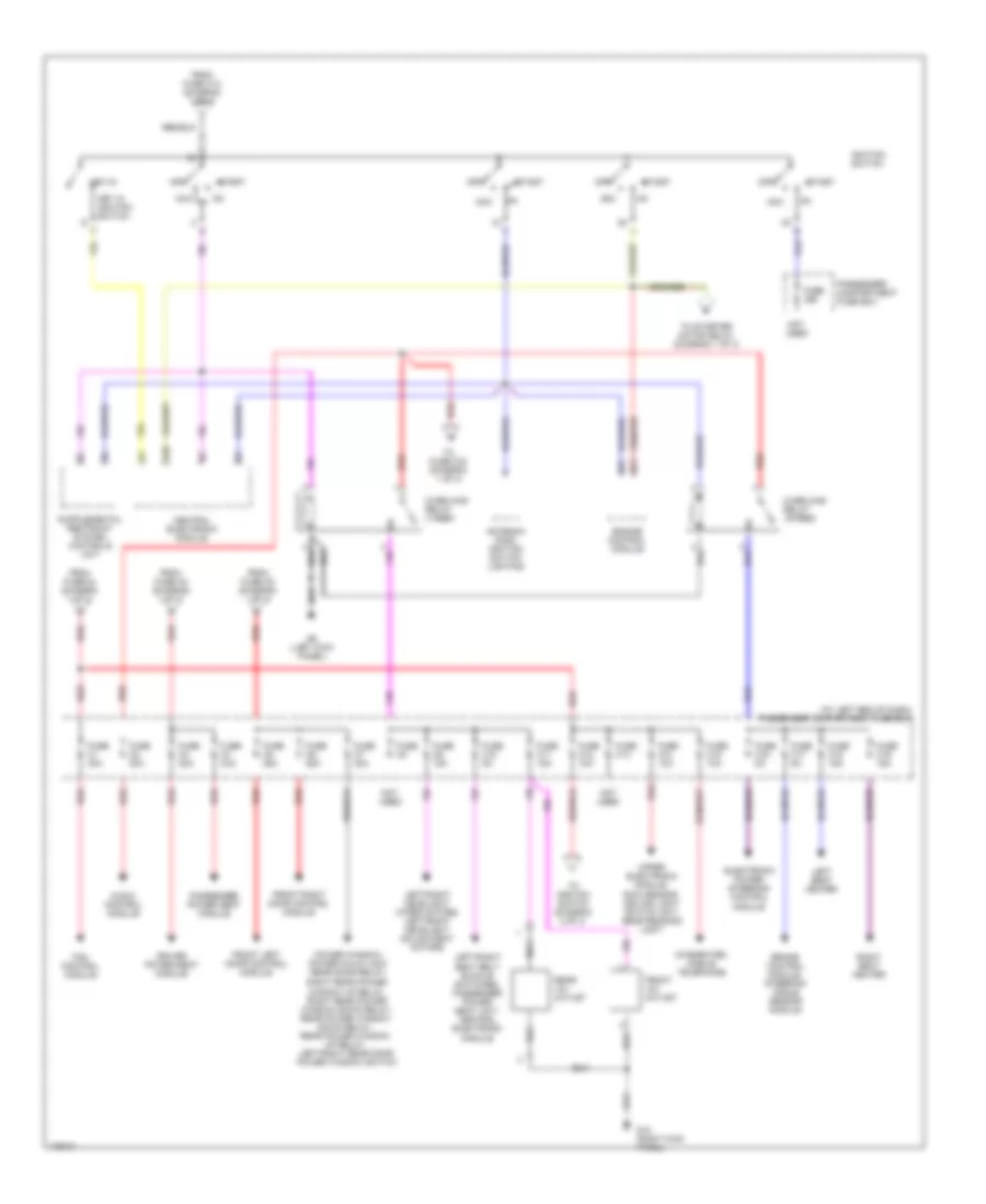 Power Distribution Wiring Diagram 3 of 3 for Volvo XC90 2003