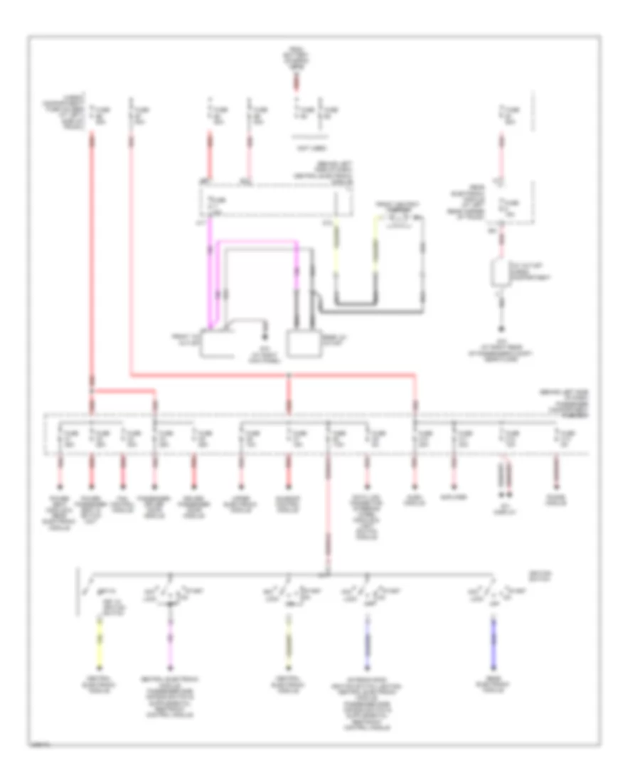 Power Distribution Wiring Diagram 2 of 2 for Volvo S60 2009