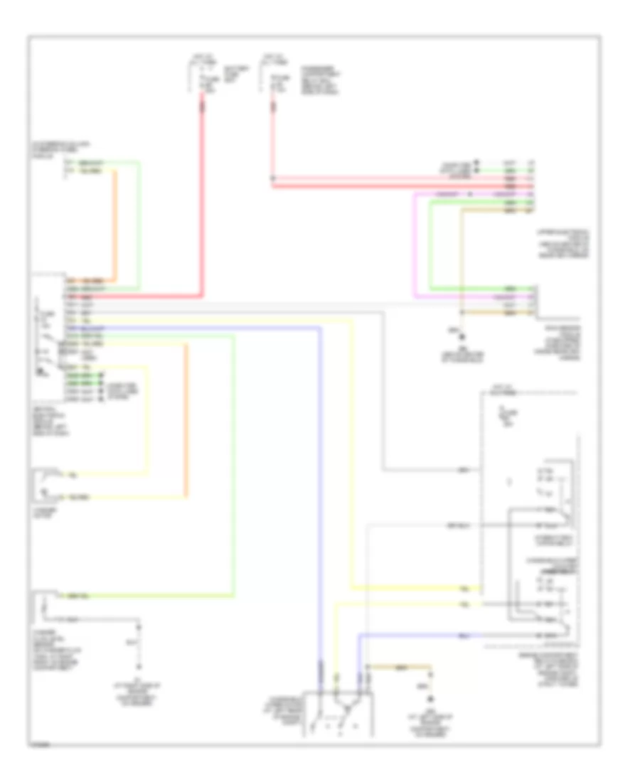 Электросхема стеклоочистителя, дворников и омывателя С 2 скоростями для Volvo S60 2009