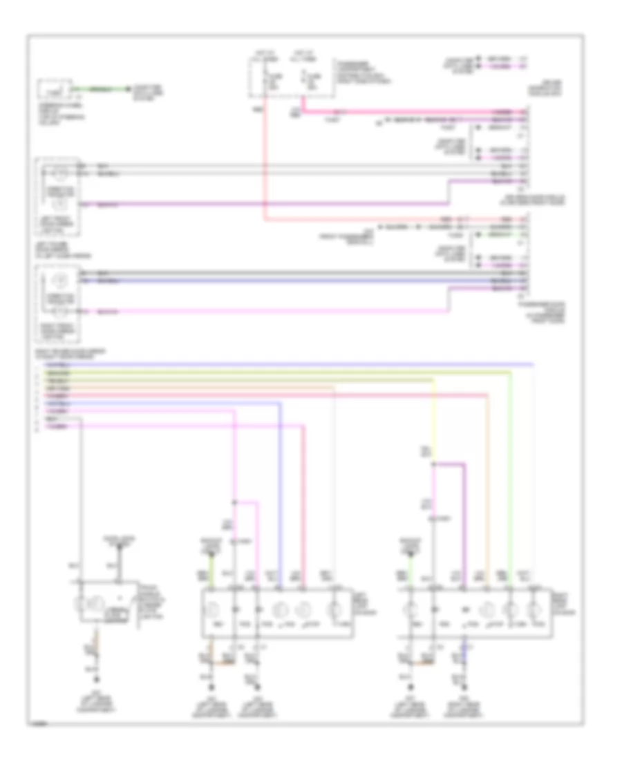 Exterior Lamps Wiring Diagram (2 of 2) for Volvo S60 T5 2014