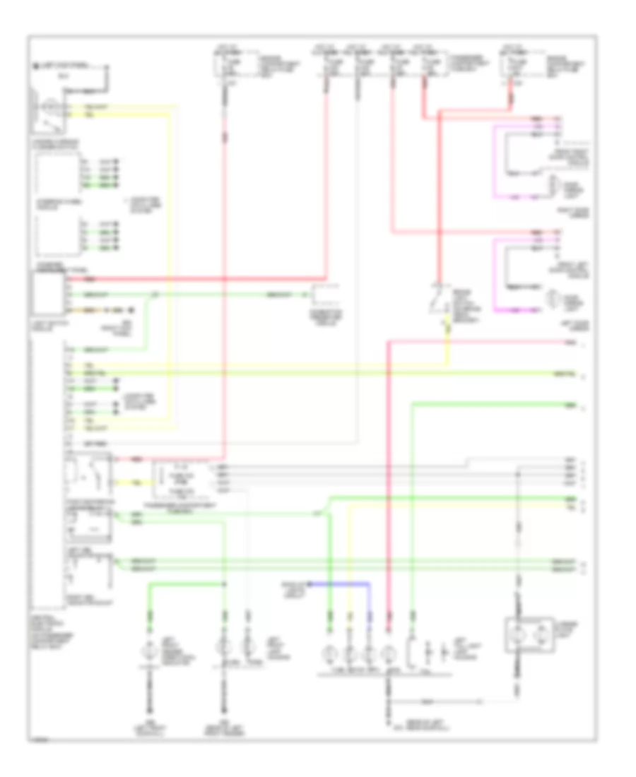 Exterior Lamps Wiring Diagram 1 of 2 for Volvo XC90 T 6 2003