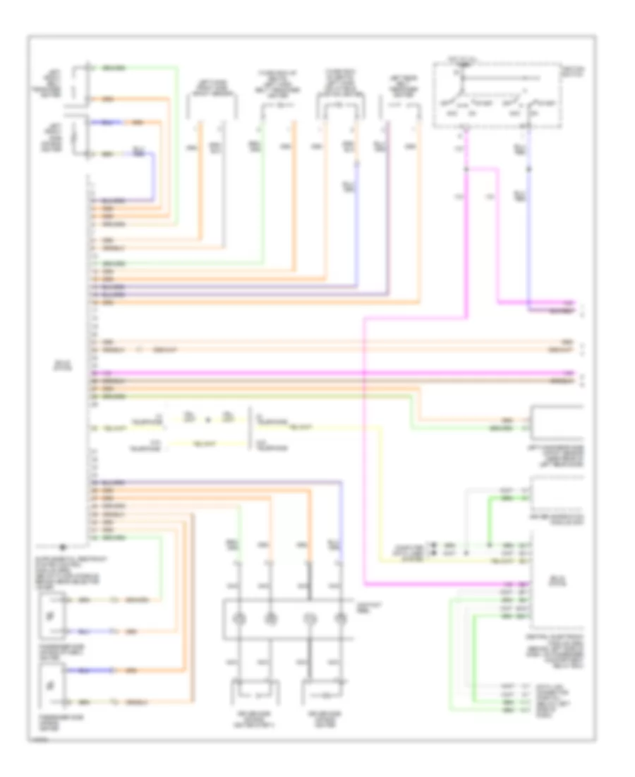 Supplemental Restraints Wiring Diagram 1 of 2 for Volvo XC90 T 6 2003