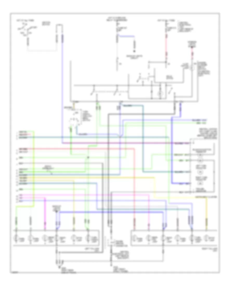 Exterior Lamps Wiring Diagram 2 of 2 for Volvo C70 2000