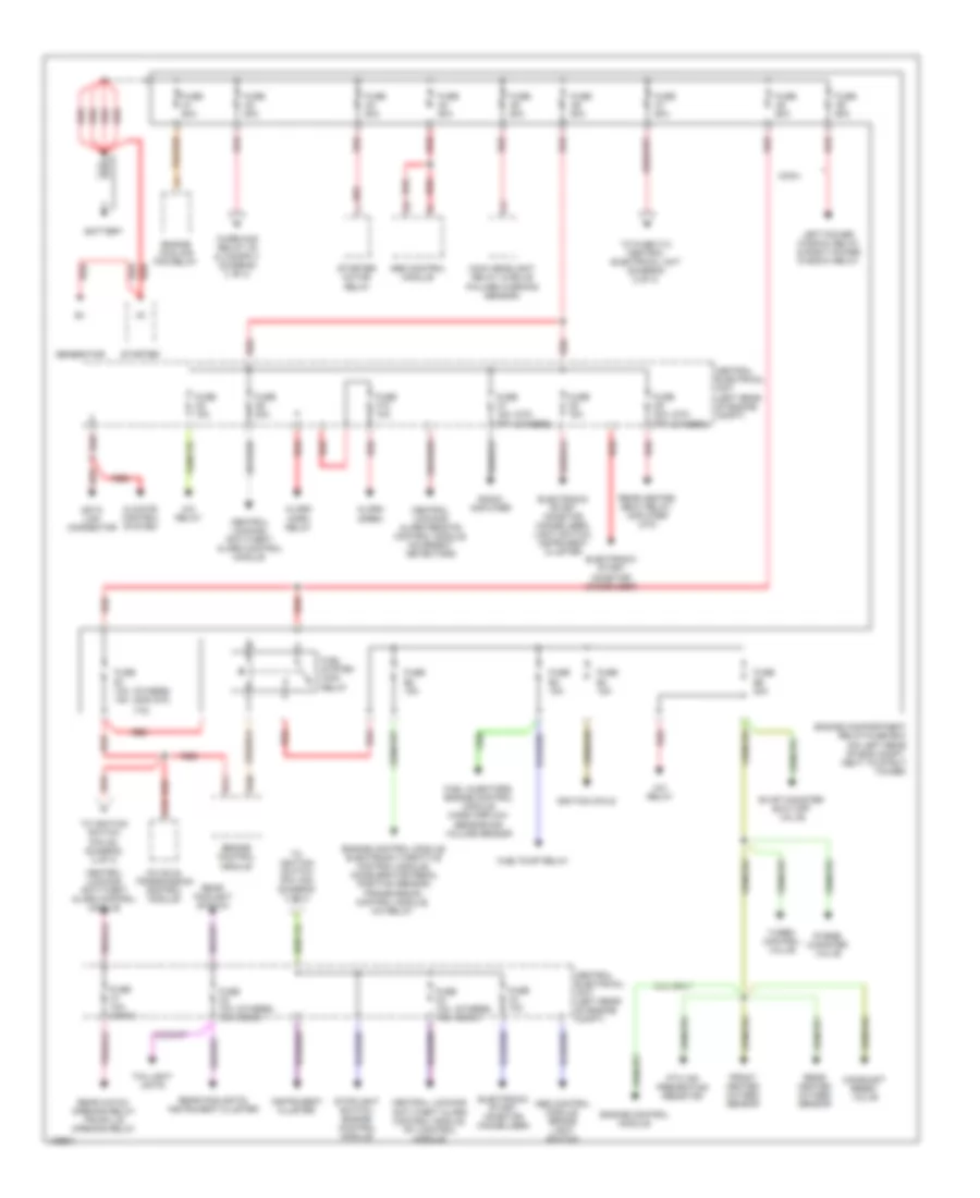 Power Distribution Wiring Diagram 1 of 3 for Volvo C70 2000