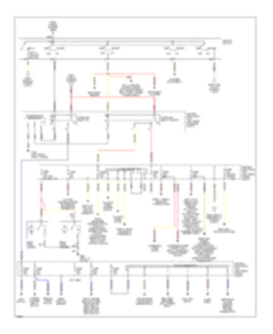 Power Distribution Wiring Diagram (3 of 3) for Volvo C70 2000