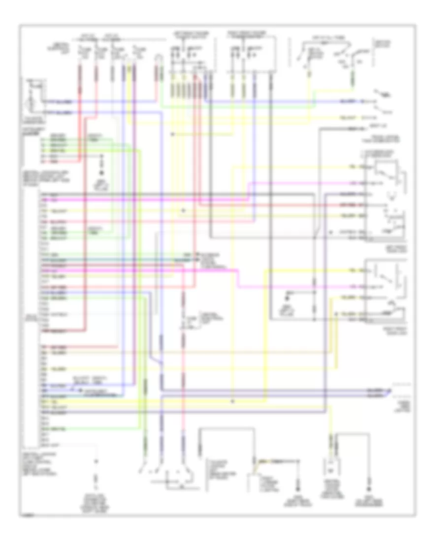 Power Door Lock Wiring Diagram, Coupe for Volvo C70 2000