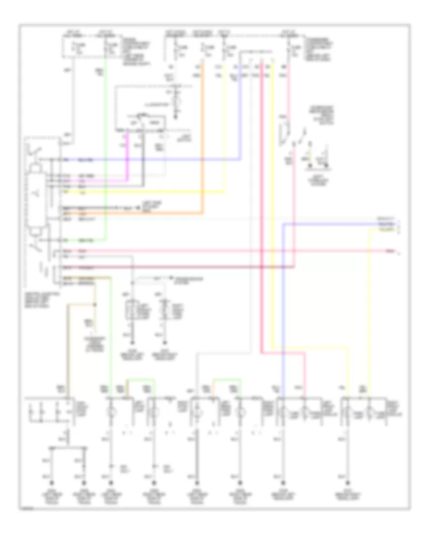 Exterior Lamps Wiring Diagram 1 of 2 for Volvo S40 2000