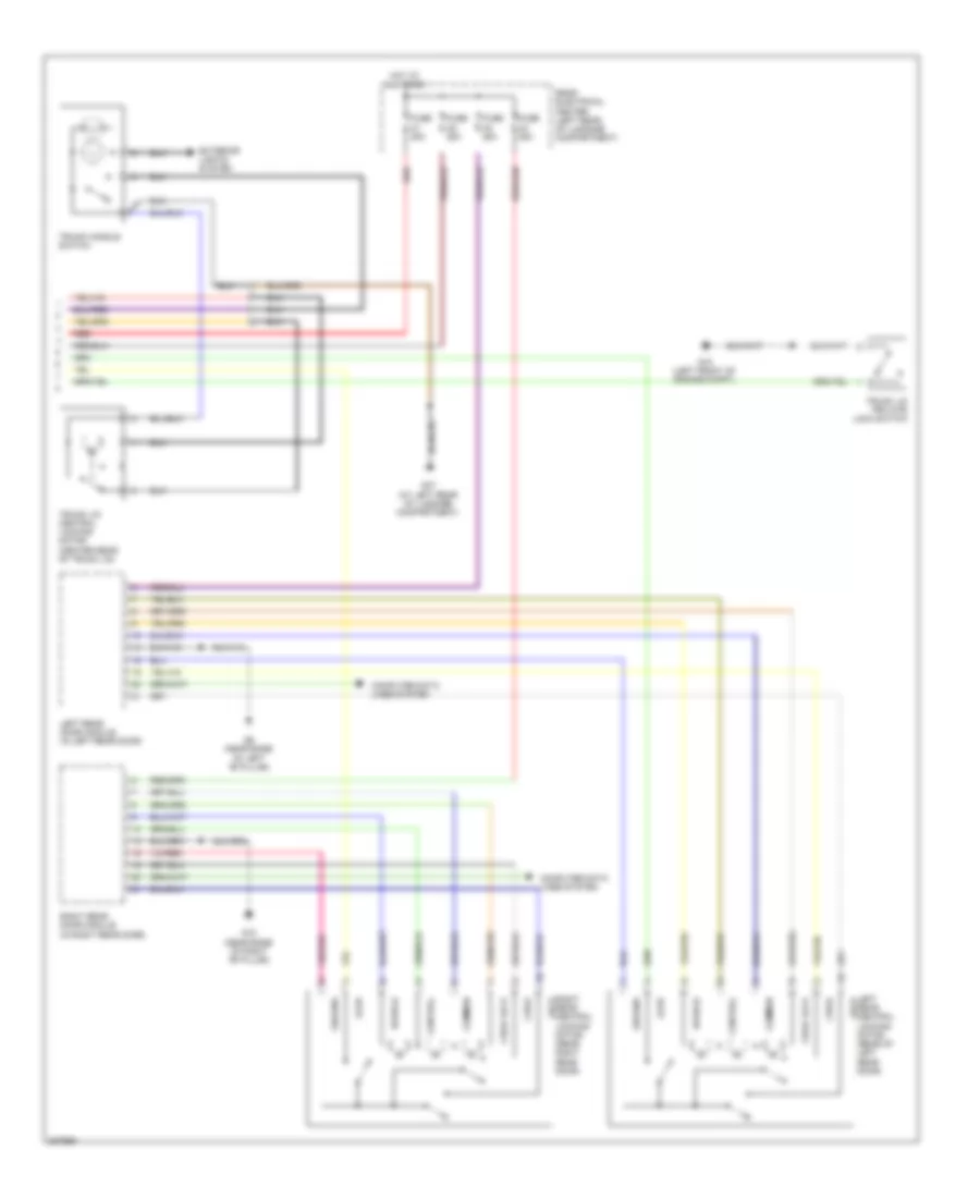 Power Door Locks Wiring Diagram without Intelligent Key 2 of 2 for Volvo S80 2009