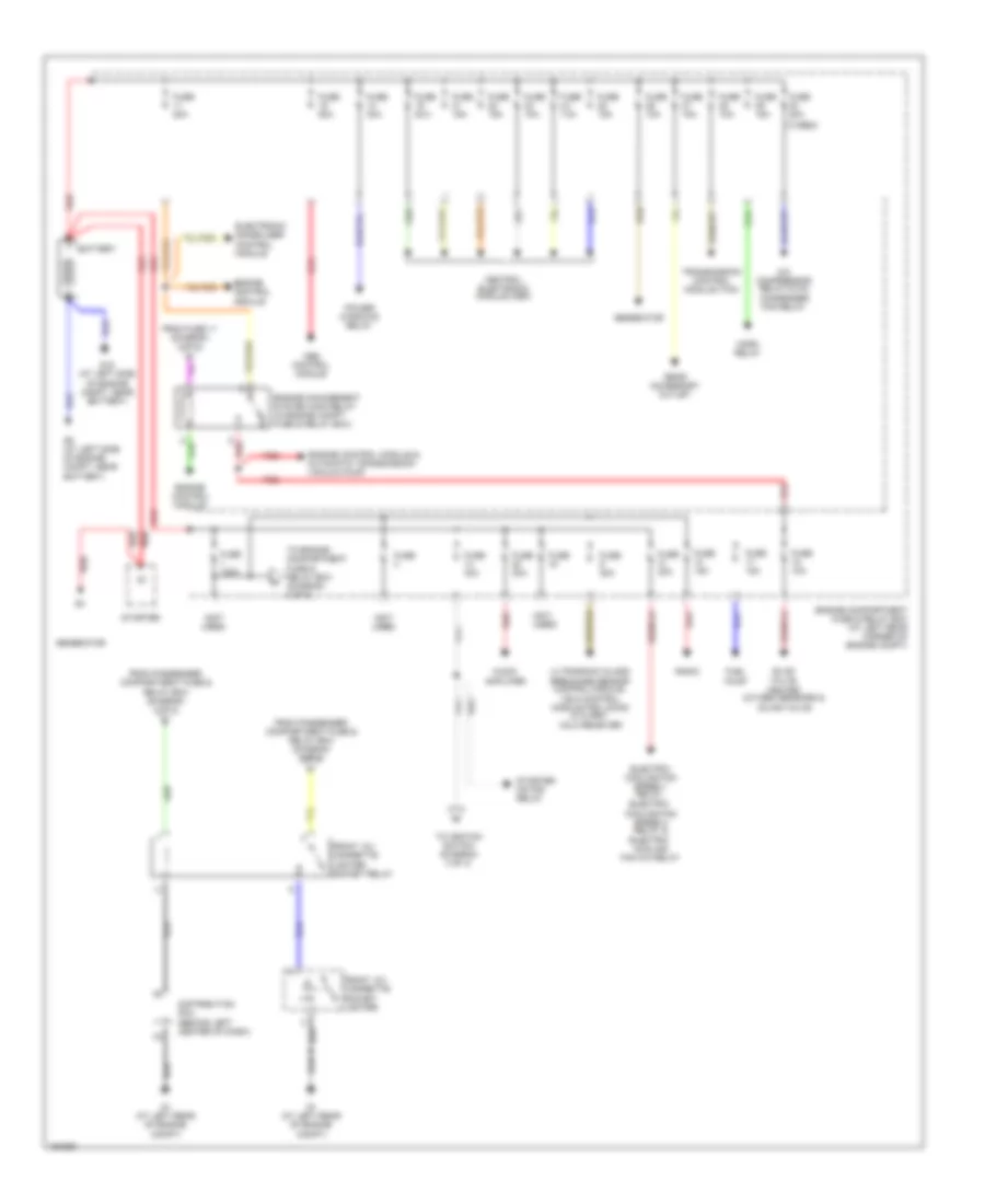 Power Distribution Wiring Diagram 1 of 3 for Volvo S40 2004